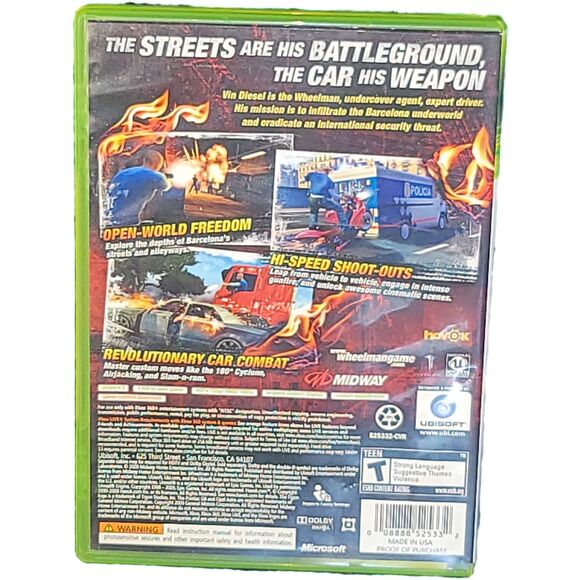 Vin Diesel Wheelman by Ubisoft for Xbox 360 -- Tested, Rated T - Picture 2 of 4